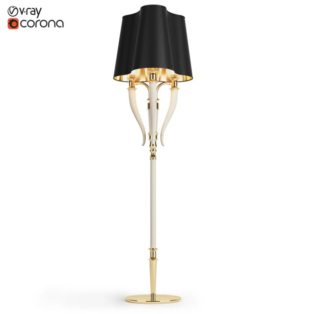 visionnaire esmeralda floor lamp 3D Model .c4d .max .obj .3ds .fbx .stl .blend