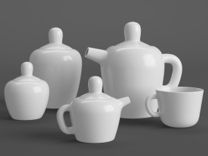 muuto balance 3 vases set 3D Model in Cookware Tools