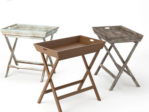 mesa con bandeja ainsley Modelo 3D