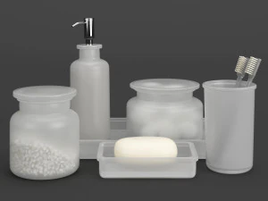 restauro hardware farmacia accessori da bagno in vetro smerigliato Modello 3D