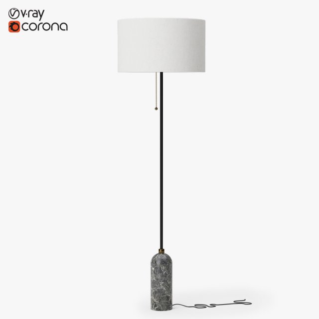 Gravity outlet floor lamp