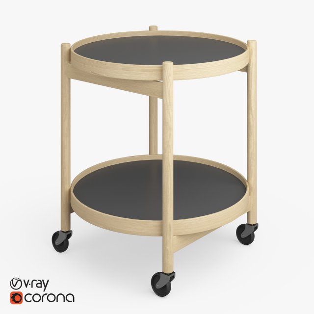 bolling tray table Modèle 3D .c4d .max .obj .3ds .fbx .stl .blend 