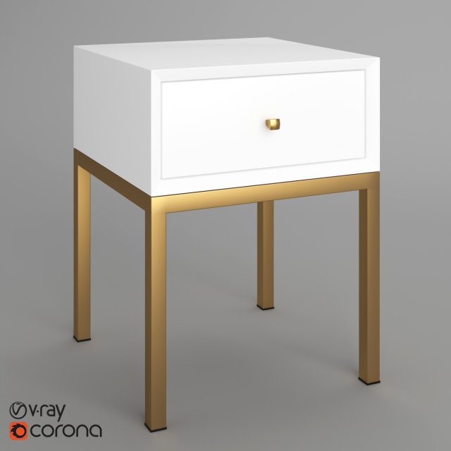 brenna side table Modello 3D .c4d .max .obj .3ds .fbx .stl .blend 