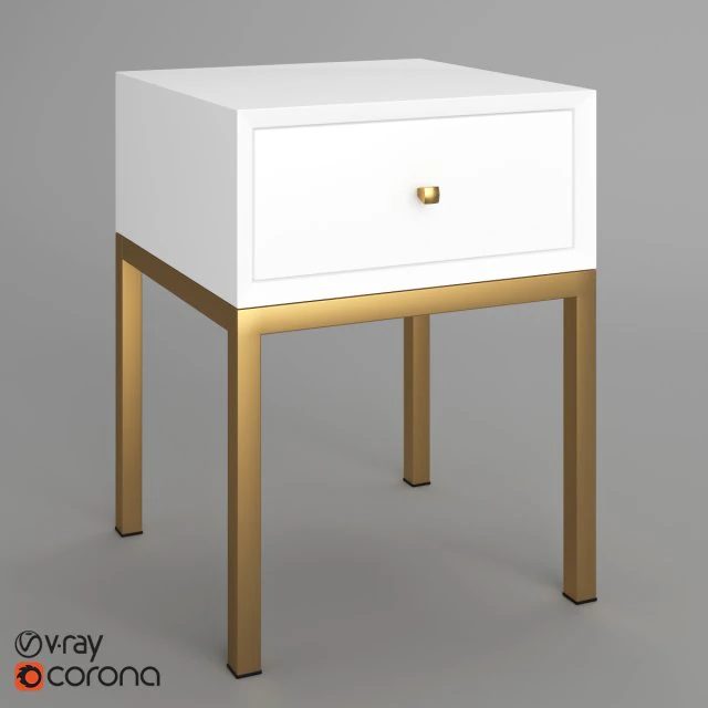 brenna side table 3D Model .c4d .max .obj .3ds .fbx .stl .blend 
