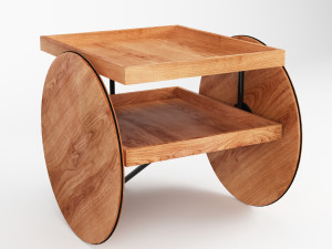 casamania chariot mobile table 3D Model