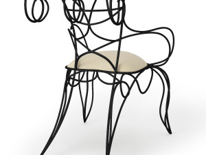 ceccotti ram armchair Modèle 3D