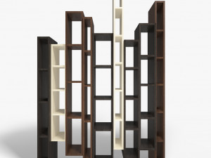 ceccotti skyline bookcase 3D 模型