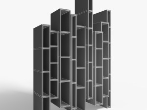 ceccotti skyline bookcase 3D 模型