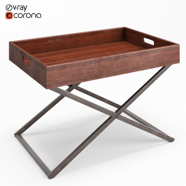 cooper classics perera table Modello 3D .c4d .max .obj .3ds .fbx .stl .blend 