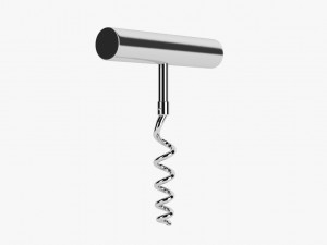 corkscrew steel Modelo 3D