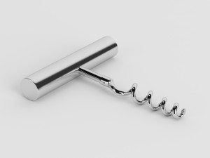 corkscrew steel Modelo 3D