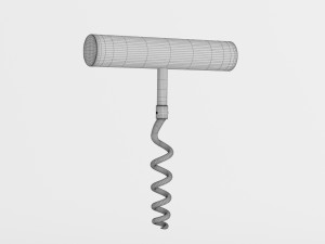 corkscrew steel Modelo 3D