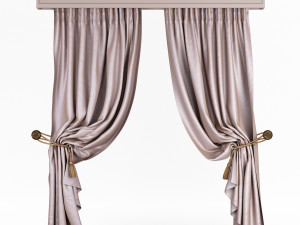 classic curtains 3D Model