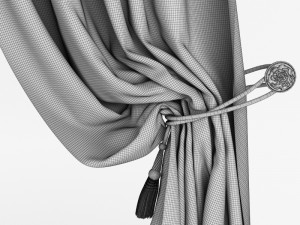 classic curtains 3D Model