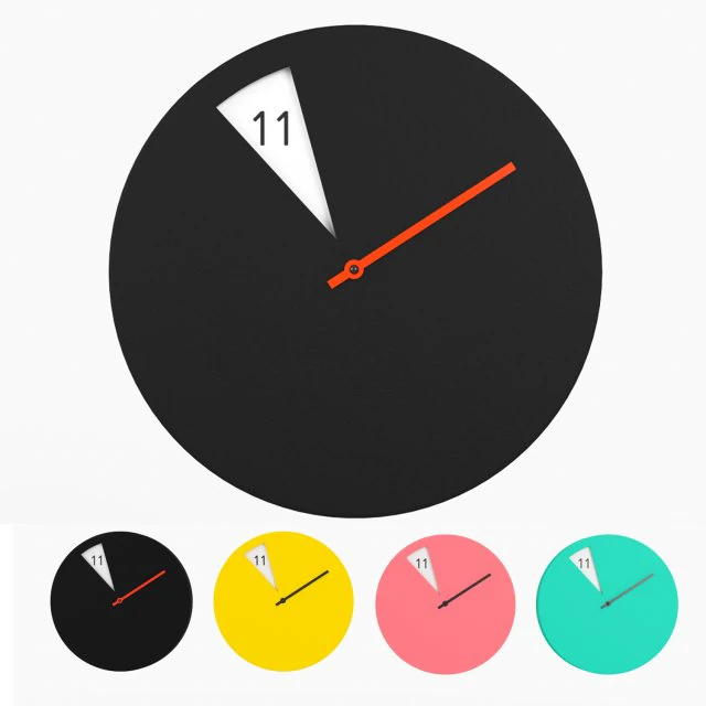 freakish wall clock by monoqi 3D Model .c4d .max .obj .3ds .fbx .stl .blend
