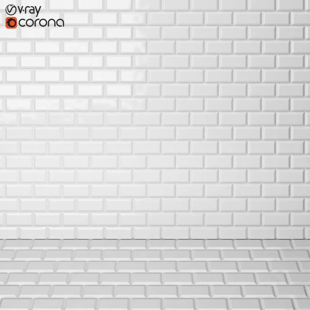 brick tiles 3D Model .c4d .max .obj .3ds .fbx .stl .blend