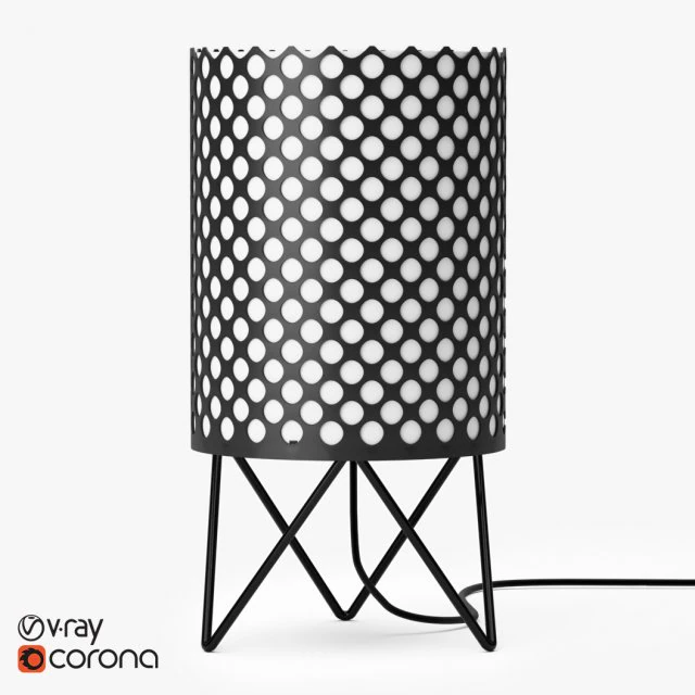 gubi abc table lamp 3D Model .c4d .max .obj .3ds .fbx .stl .blend 