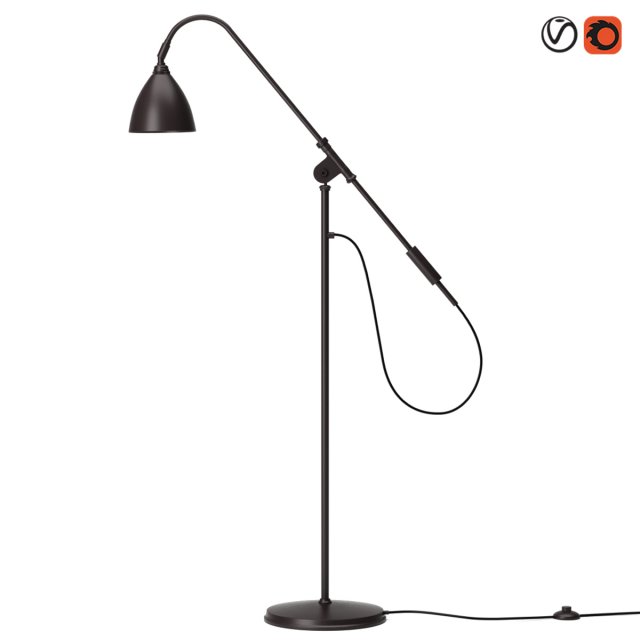gubi bl4 floor lamp 3D Модель .c4d .max .obj .3ds .fbx .stl .blend 