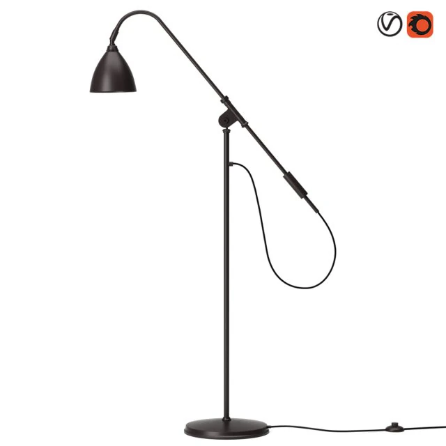 gubi bl4 floor lamp 3D Model .c4d .max .obj .3ds .fbx .stl .blend 