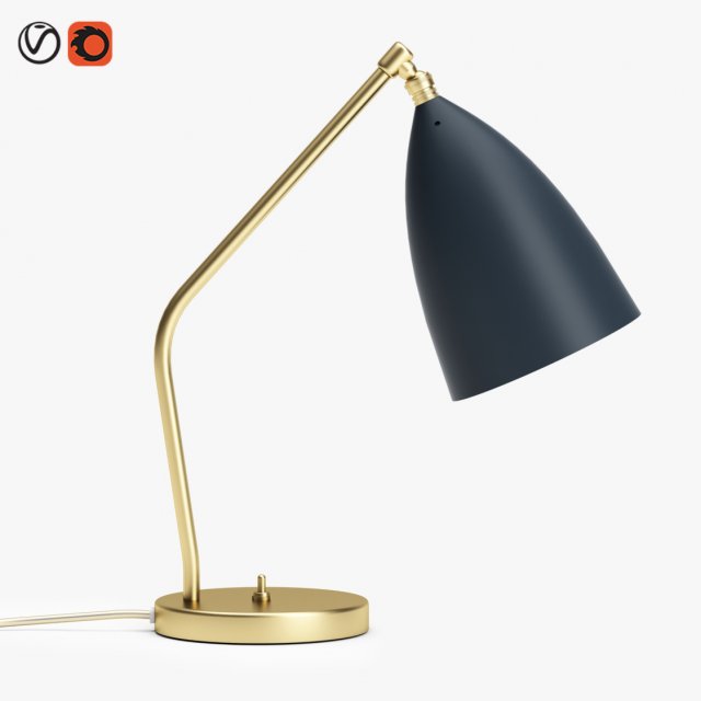 gubi grashoppa table lamp 3D Model .c4d .max .obj .3ds .fbx .stl .blend 