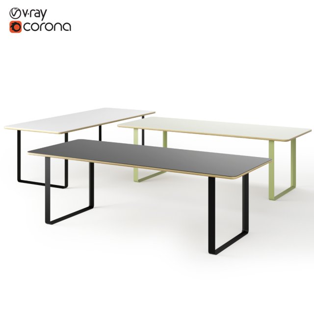 muuto 70-70 tables Model 3D .c4d .max .obj .3ds .fbx .stl .blend 
