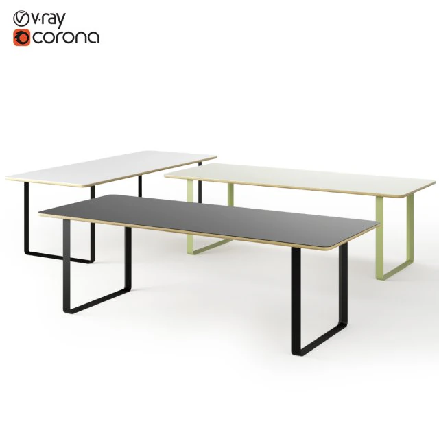 muuto 70-70 tables 3D Model .c4d .max .obj .3ds .fbx .stl .blend 