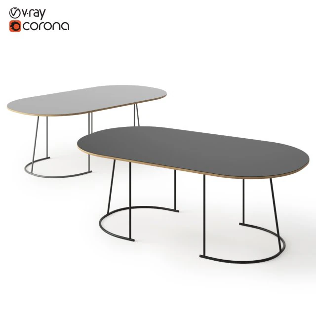 muuto airy large table 3D Model .c4d .max .obj .3ds .fbx .stl .blend