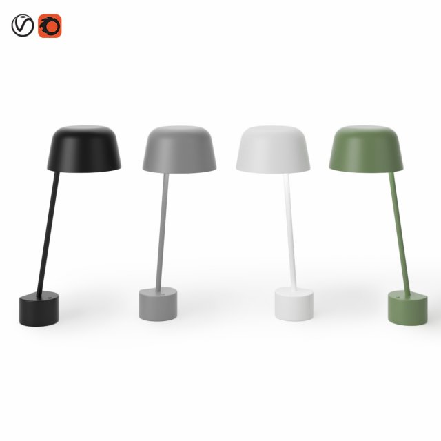 muuto lean lamp 3D Model .c4d .max .obj .3ds .fbx .stl .blend 
