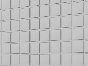 quadratische Fliesen 3D Modell