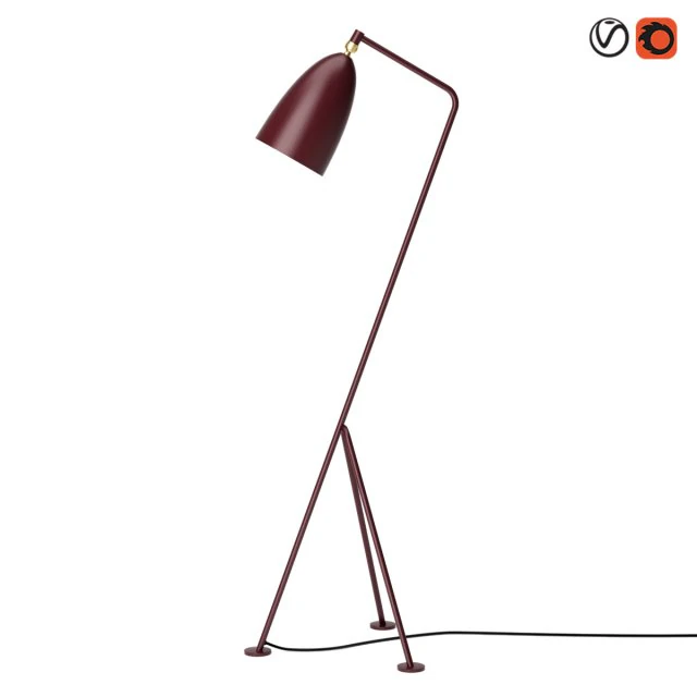 gubi grashoppa floor lamp 3D Model .c4d .max .obj .3ds .fbx .stl .blend 