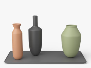 muuto balance 3 vases set 3D Model