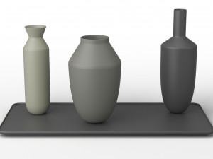 muuto balance 3 vases set 3D 모델