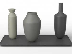 muuto balance 3 vases set 3D Model