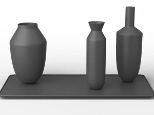 muuto balance 3 vases set 3D Model