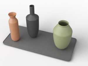muuto balance 3 vases set 3D 모델
