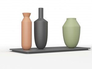 muuto balance 3 vases set 3D 모델