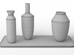 muuto balance 3 vases set 3D 모델