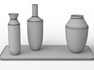 muuto balance 3 vases set 3D 모델