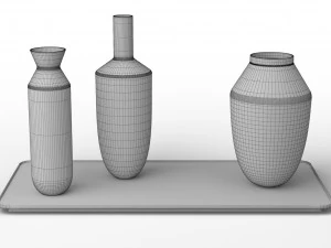 muuto balance 3 vases set 3D Model