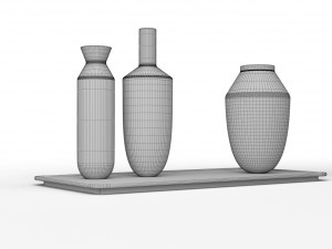 muuto balance 3 vases set 3D 모델