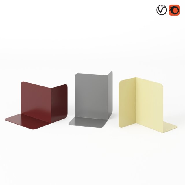 muuto compile bookends 3D Model .c4d .max .obj .3ds .fbx .stl .blend 
