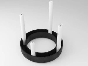 muuto gloria candlestick 3D Model