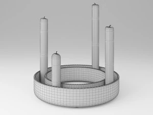 muuto gloria candlestick 3D Model