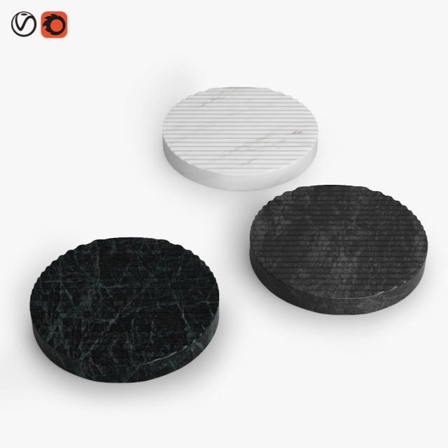 muuto groove trivet Modello 3D .c4d .max .obj .3ds .fbx .stl .blend 