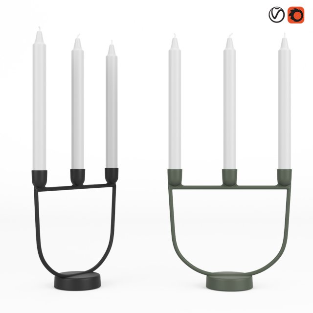 muuto open candelabra 3D-Modell .c4d .max .obj .3ds .fbx .stl .blend 