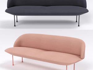 muuto oslo 3-seater 3D Model