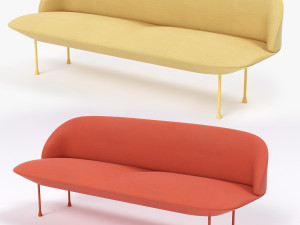 muuto oslo 3-seater Model 3D
