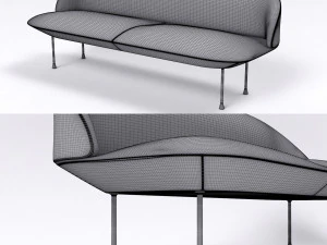 muuto oslo 3-seater 3D Model