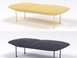 muuto oslo bench 3Dモデル