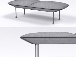 muuto oslo bench 3Dモデル